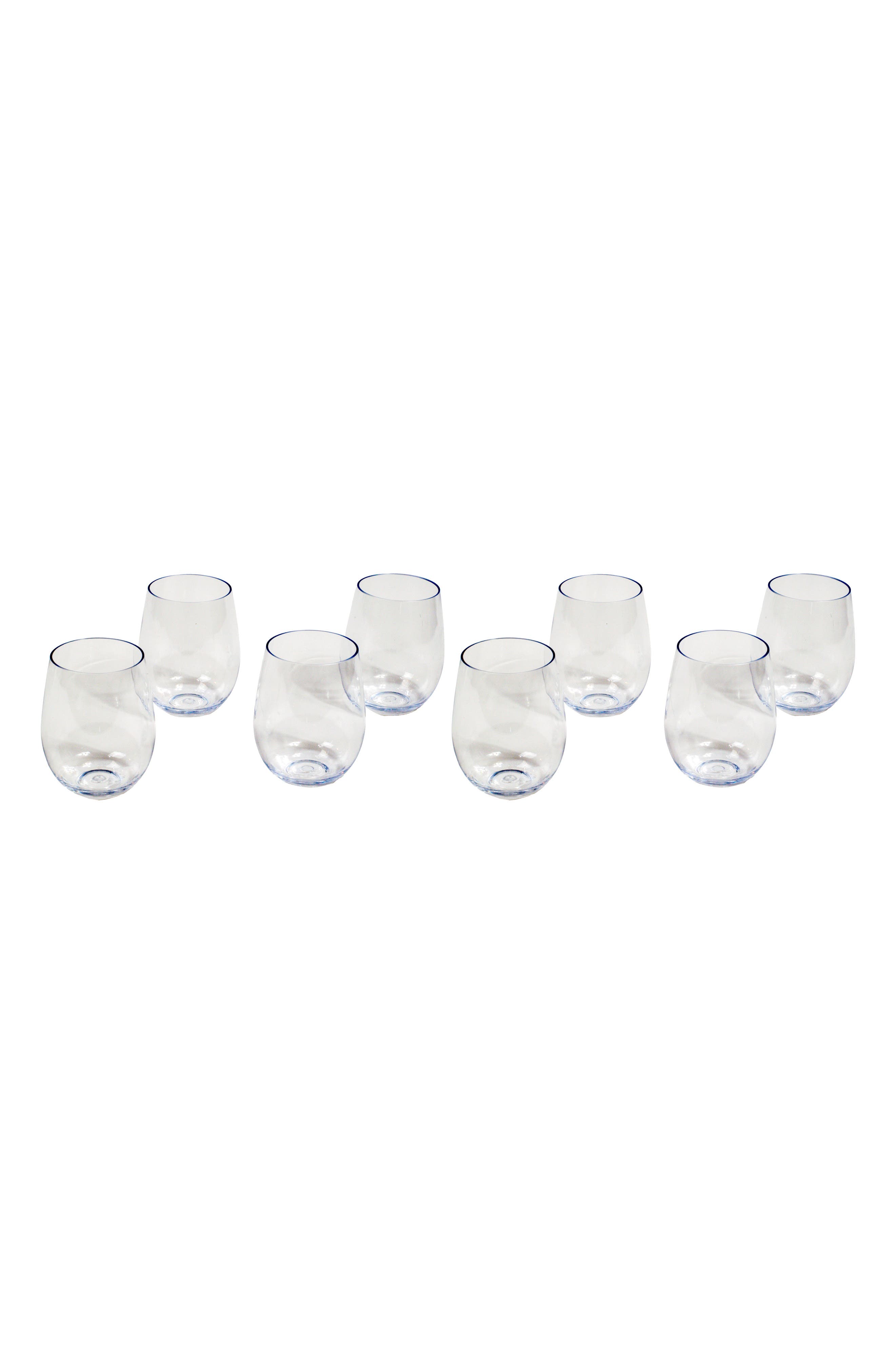 TarHong Tritan Montana Set of 8 Stemless Wineglasses