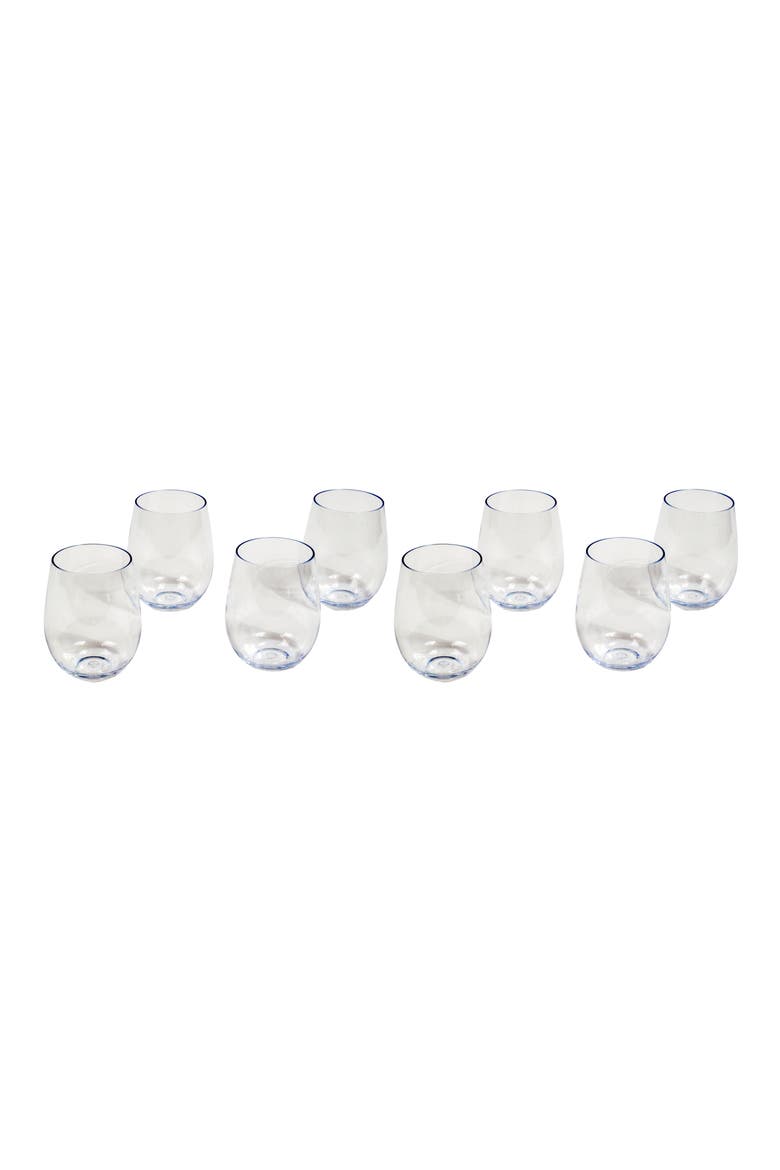 Tritan Montana Set of 8 Stemless Wineglasses, Main, color, CLEAR