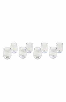 Tritan Montana Set of 8 Stemless Wineglasses