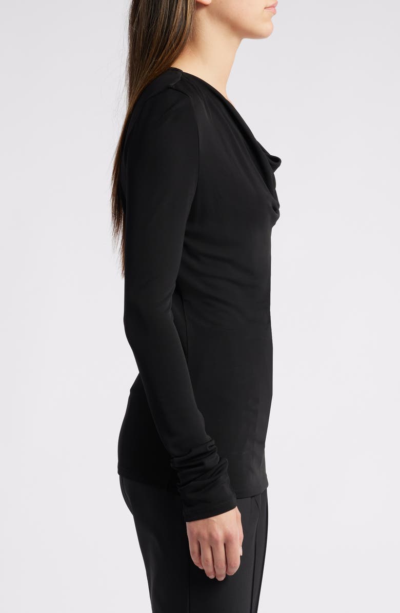 BOSS Eseyana Cowl Neck Top, Alternate, color, Black