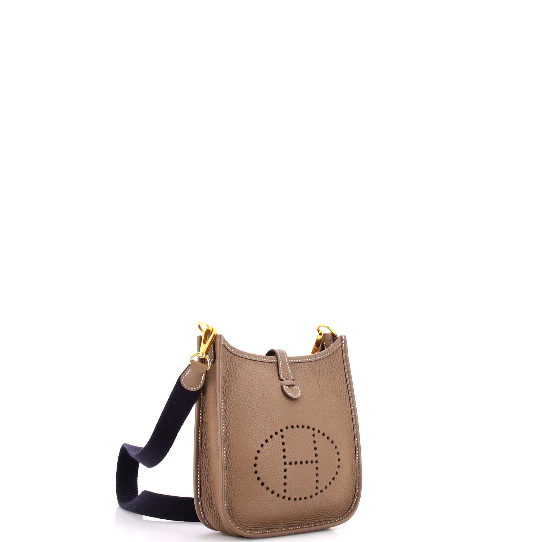 Pre-Owned Hermes Evelyne Bag Gen III Clemence TPM, Alternate, color, Etoupe