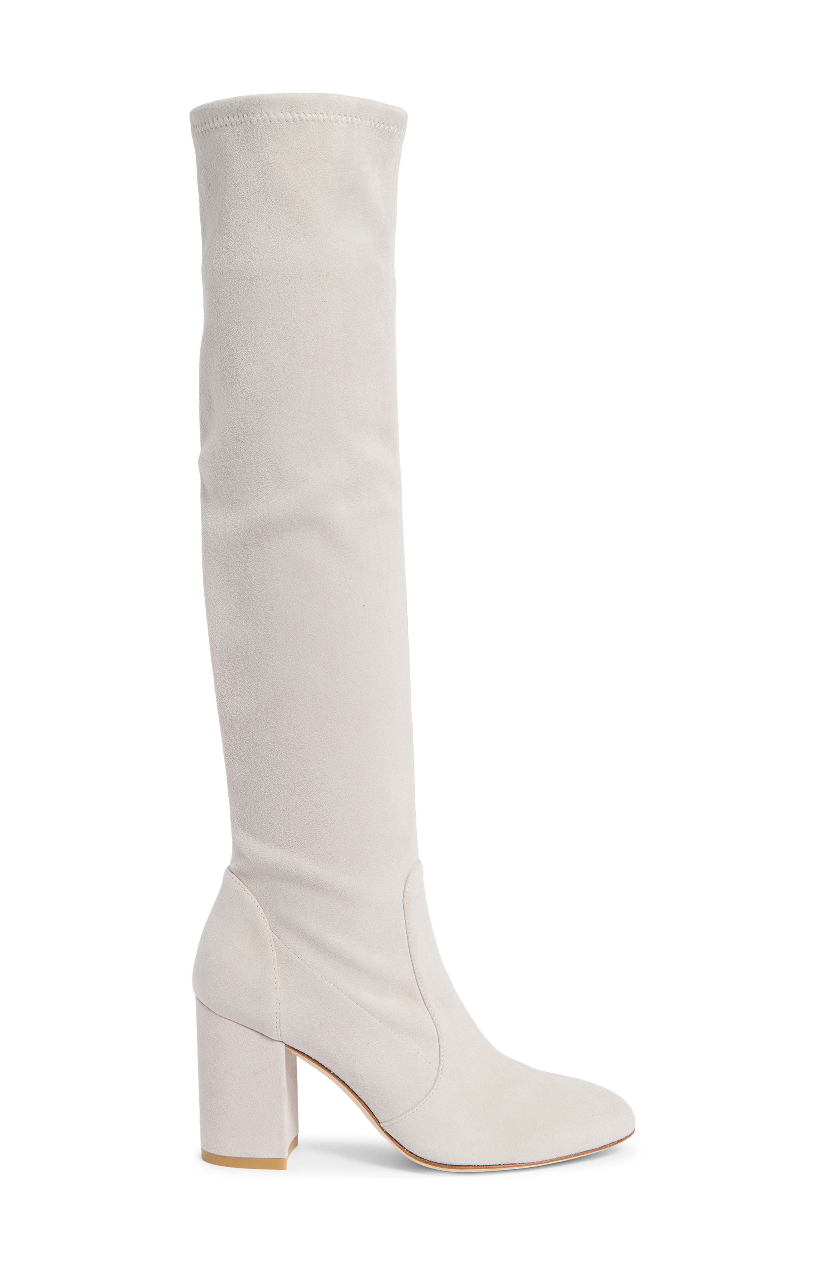 Stuart Weitzman Tuliana 85 Slouch Knee High Boot, Alternate, color, Perla