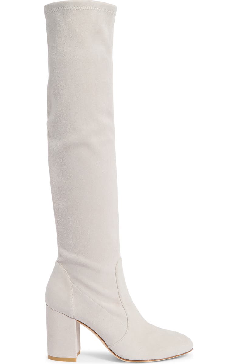 Stuart Weitzman Tuliana 85 Slouch Knee High Boot, Alternate, color, Perla