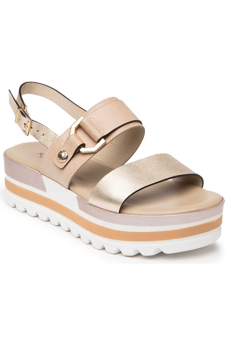NeroGiardini Quarter Strap Platform Sandal, Main, color,