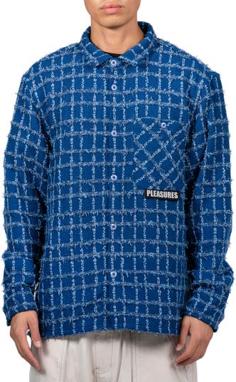 PLEASURES Periodic Textured Shirt Jacket | Nordstrom
