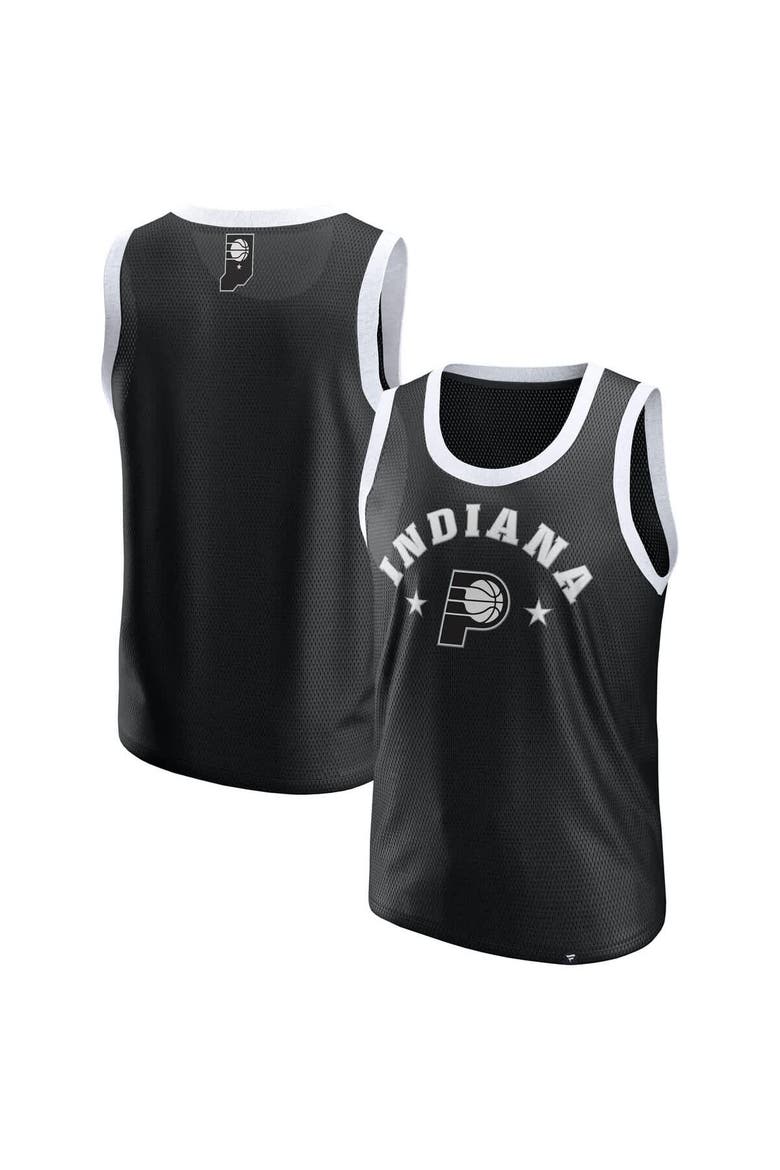 Men's Fanatics  Black Indiana Pacers Mesh Tank Top, Main, color, Black