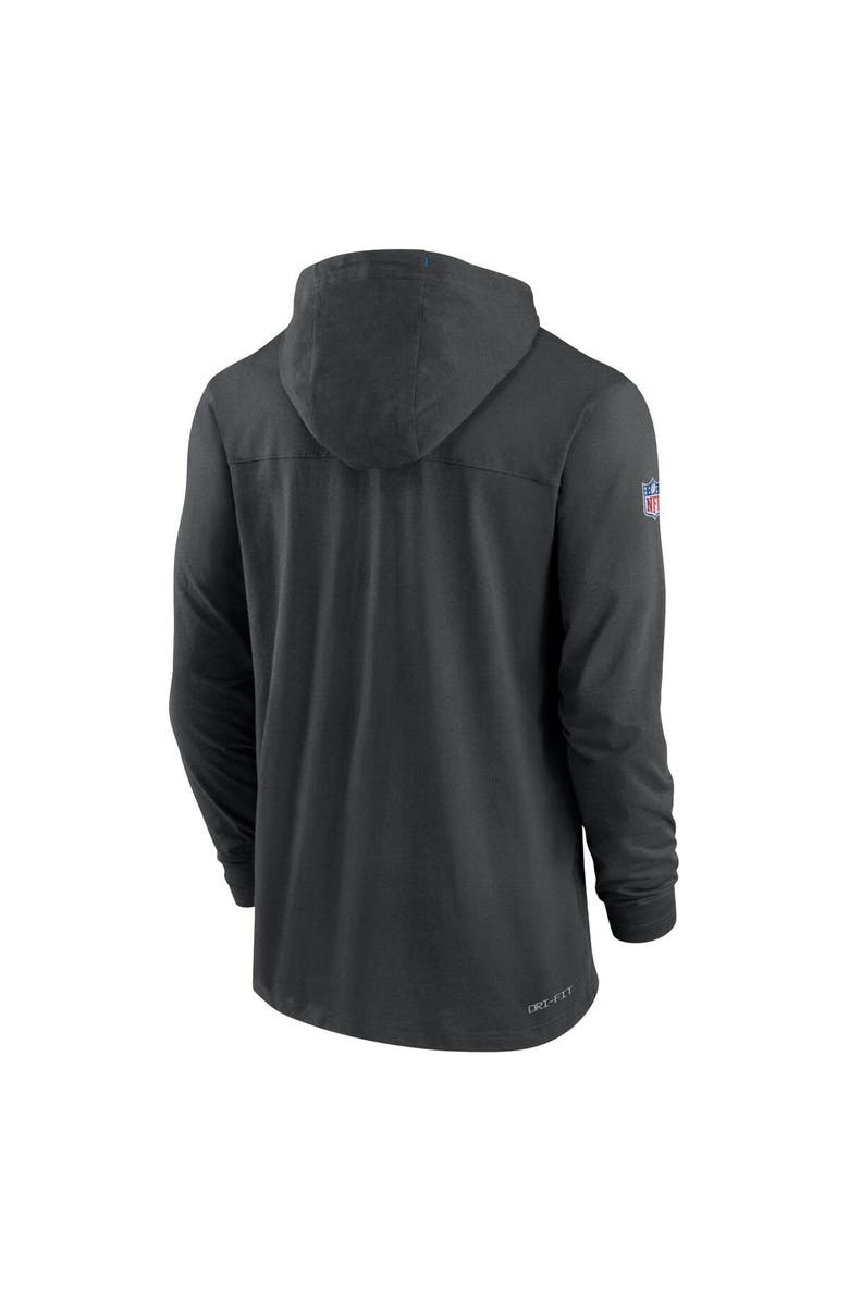 Nike Men's Nike Black Los Angeles Chargers Sideline Pop Performance Pullover Long Sleeve Hoodie T-Shirt, Alternate, color,