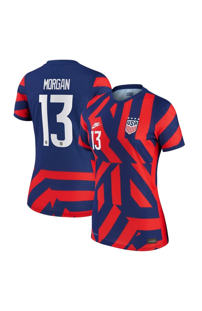 Nike Women's Nike Blue Alex Morgan USWNT 2021/22 Away Breathe Stadium Replica Player Jersey, Main, color,