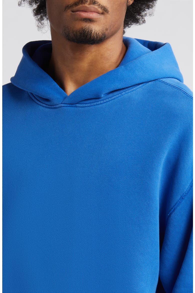 Core Oversize Organic Cotton Brushed Terry Hoodie, Alternate, color, VINTAGE COBALT