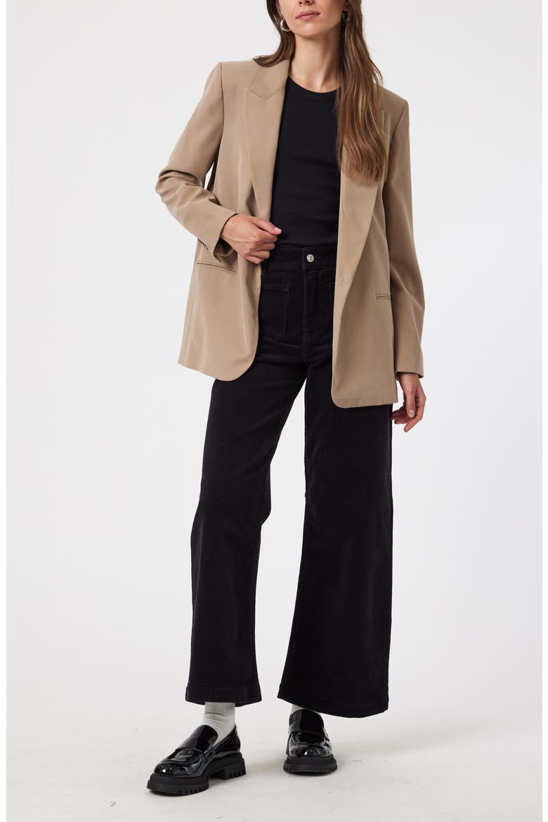 Paloma Marine High Waist Wide Leg Corduroy Pants, Alternate, color, BLACK CORD