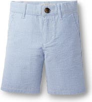 Hope & Henry Boys' Organic Cotton Seersucker Short, Infant