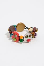 Bimba y Lola Multicolor Masks And Glass Bracelet