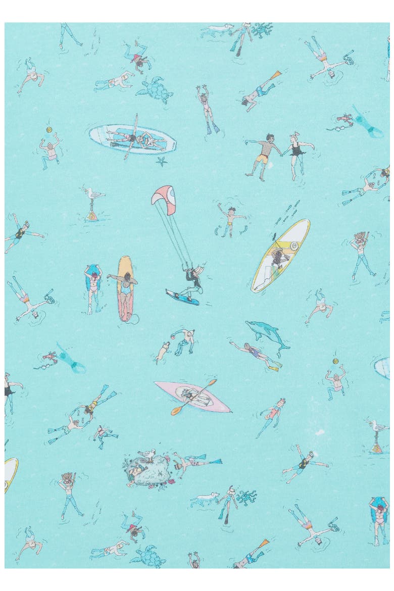 Kids' Sea Folk Print T-Shirt, Alternate, color, BLUE