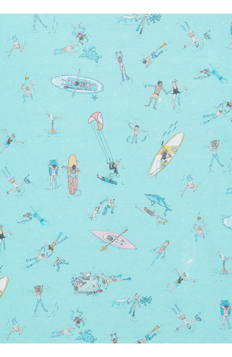 Boardies Kids' Sea Folk Print T-Shirt, Alternate, color, Blue