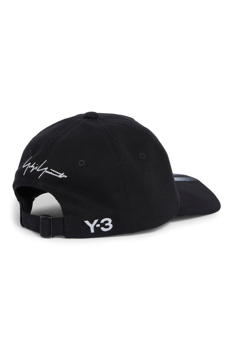 Y-3 Dad Cap, Alternate, color, BLACK