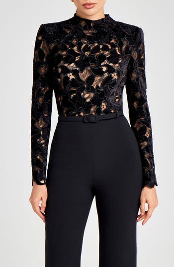 Harriet Lace Bodice Wide Leg Jumspuit
