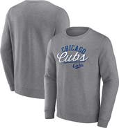 FANATICS Men's Fanatics Branded Gray Chicago Cubs Simplicity Pullover Sweatshirt
