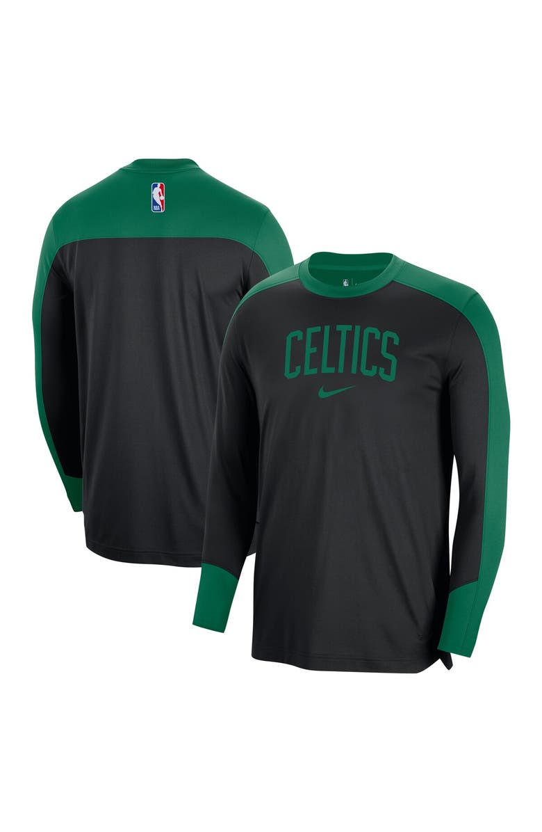 Nike Men's Nike Black Boston Celtics 2024/25 Authentic Pre-Game Legend Long Sleeve Shooting Shirt, Alternate, color,