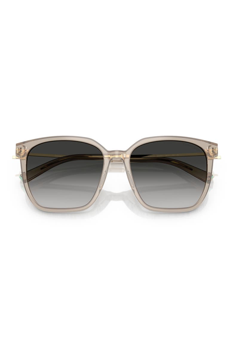 56mm Gradient Square Sunglasses, Alternate, color, OPAL TAUPE / GREY GRADIENT