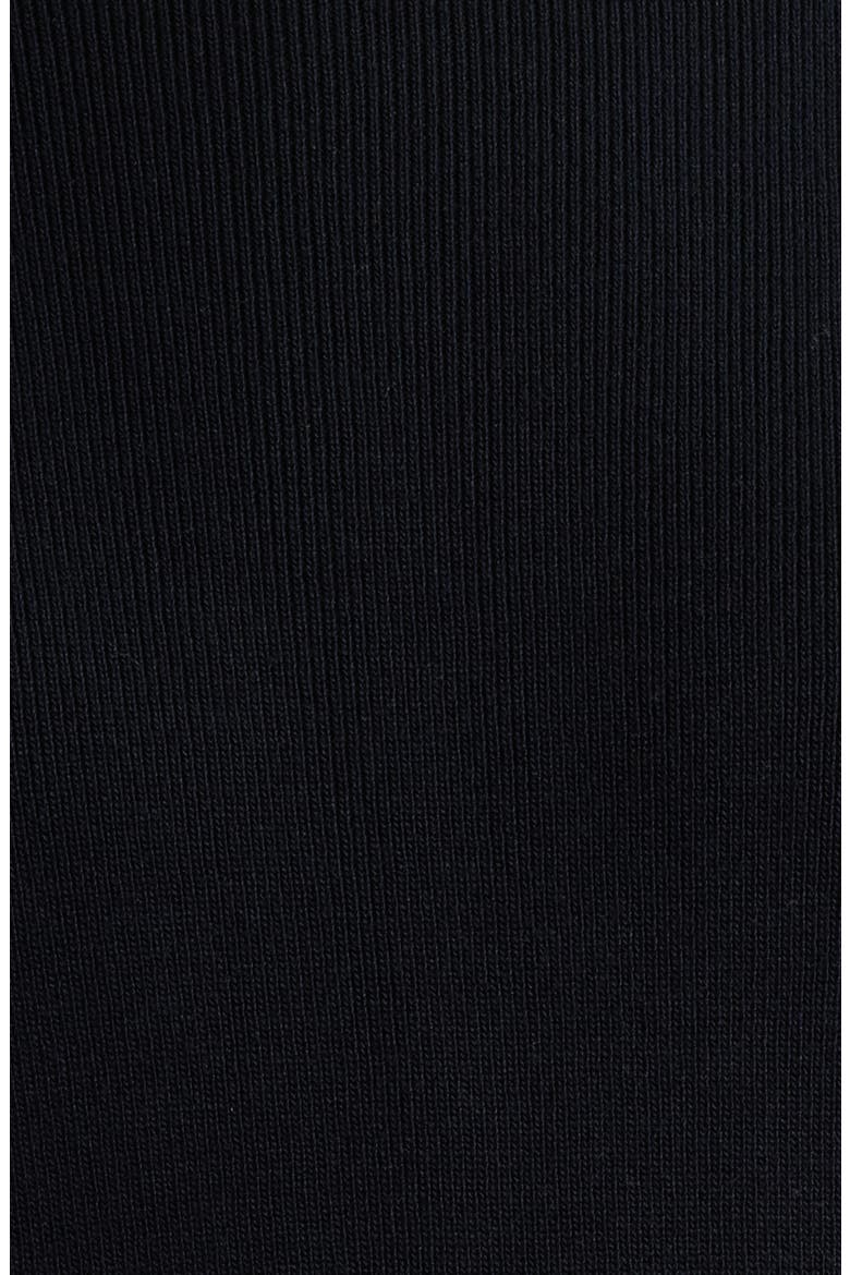 Long Sleeve Twofer Sweater Dress, Alternate, color, BLACK/ CREAM