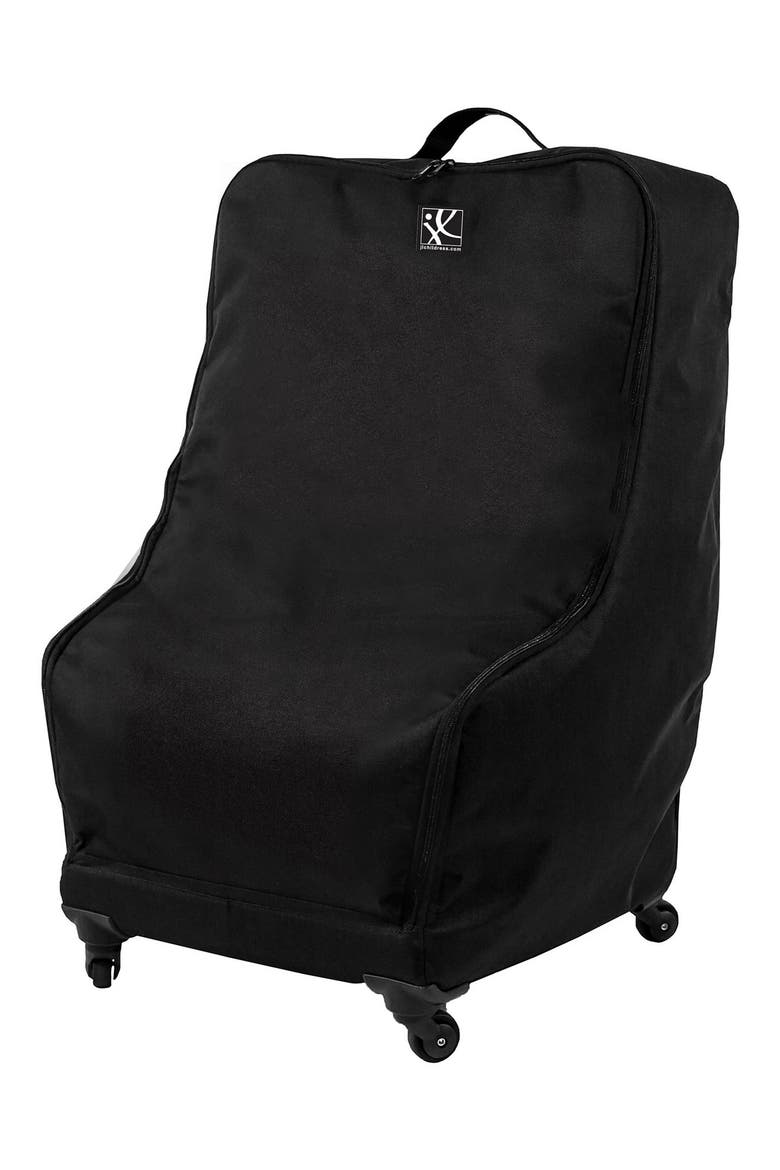 Spinner Wheelie Deluxe Car Seat Travel Bag, Main, color, BLACK