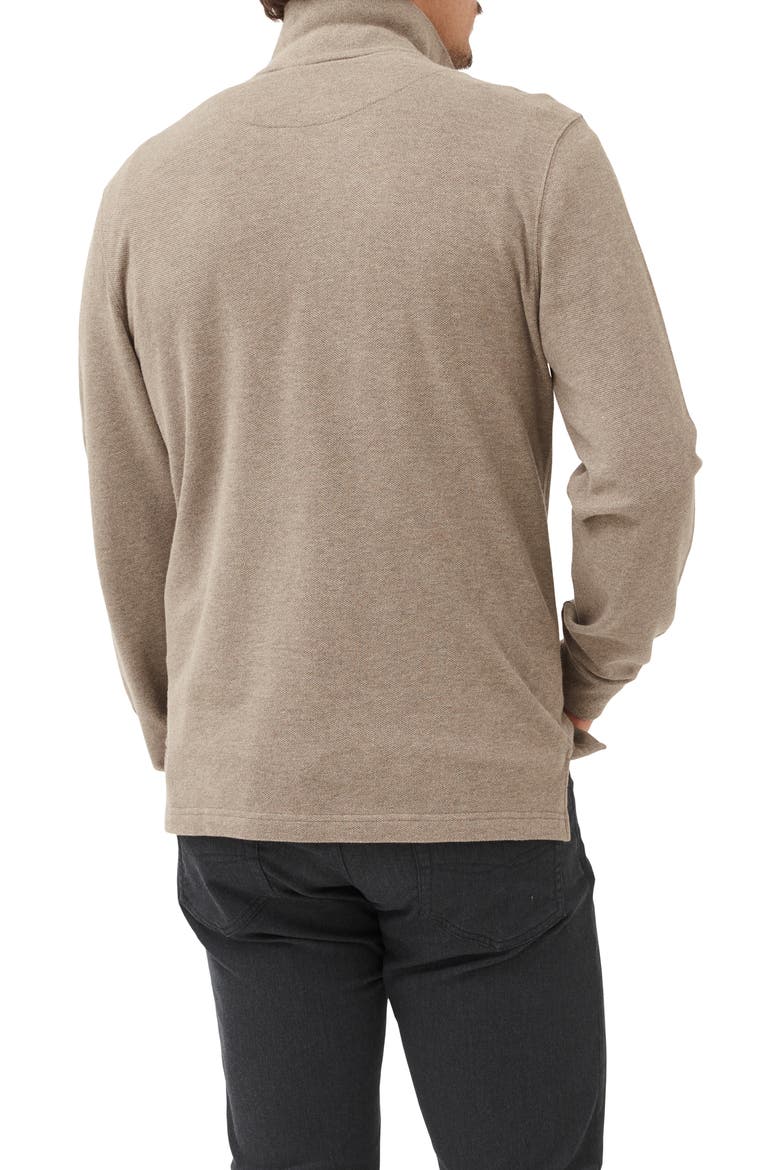Gunn Piqué Polo, Alternate, color, LATTE
