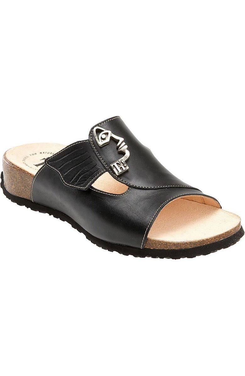 Think! 'Mizzi with Face' Sandal, Main, color, Black