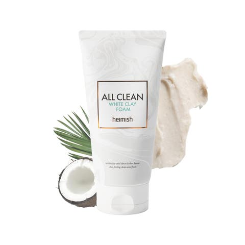 All Clean White Clay Foam-Deep Cleansing, Pore Minimizing, Blackhead Remover, 5.3oz/150g