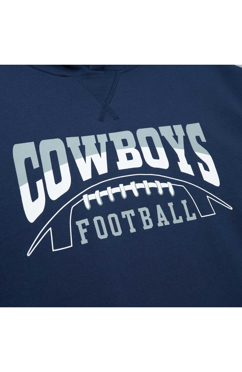 Mitchell & Ness Men's Mitchell & Ness Navy Dallas Cowboys Pre-Game Short Sleeve Pullover Hoodie, Alternate, color, Navy