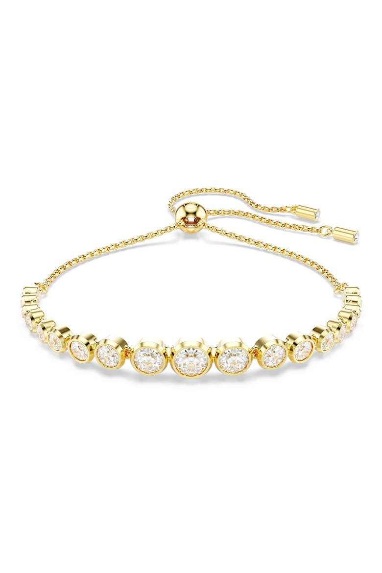 Imber Crystal Slider Bracelet, Main, color, CRYSTAL/ GOLD