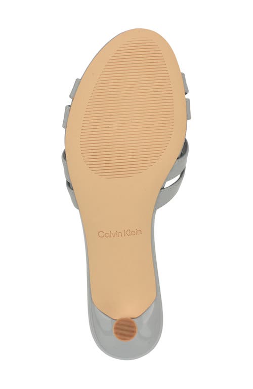 CALVIN KLEIN CALVIN KLEIN GABBIE KITTEN HEEL SLIDE SANDAL 