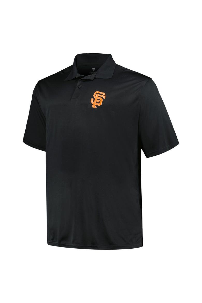 Men's Profile Black/Orange San Francisco Giants Big & Tall Two-Pack Solid Polo Set, Alternate, color, Black