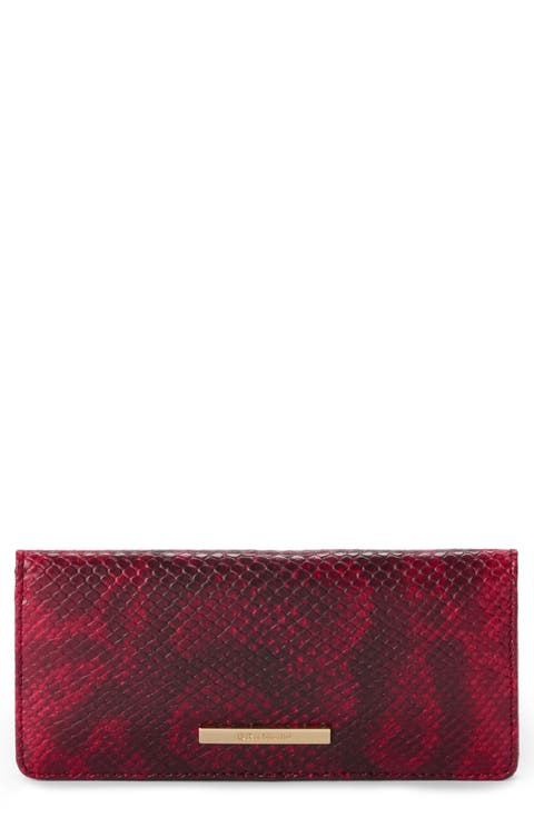 Ady Croc Embossed Leather Wallet