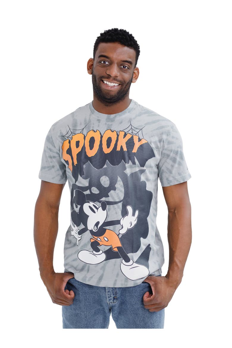 Mickey Mouse Short Sleeve T-Shirt, Main, color, Mickey Ghost Grey