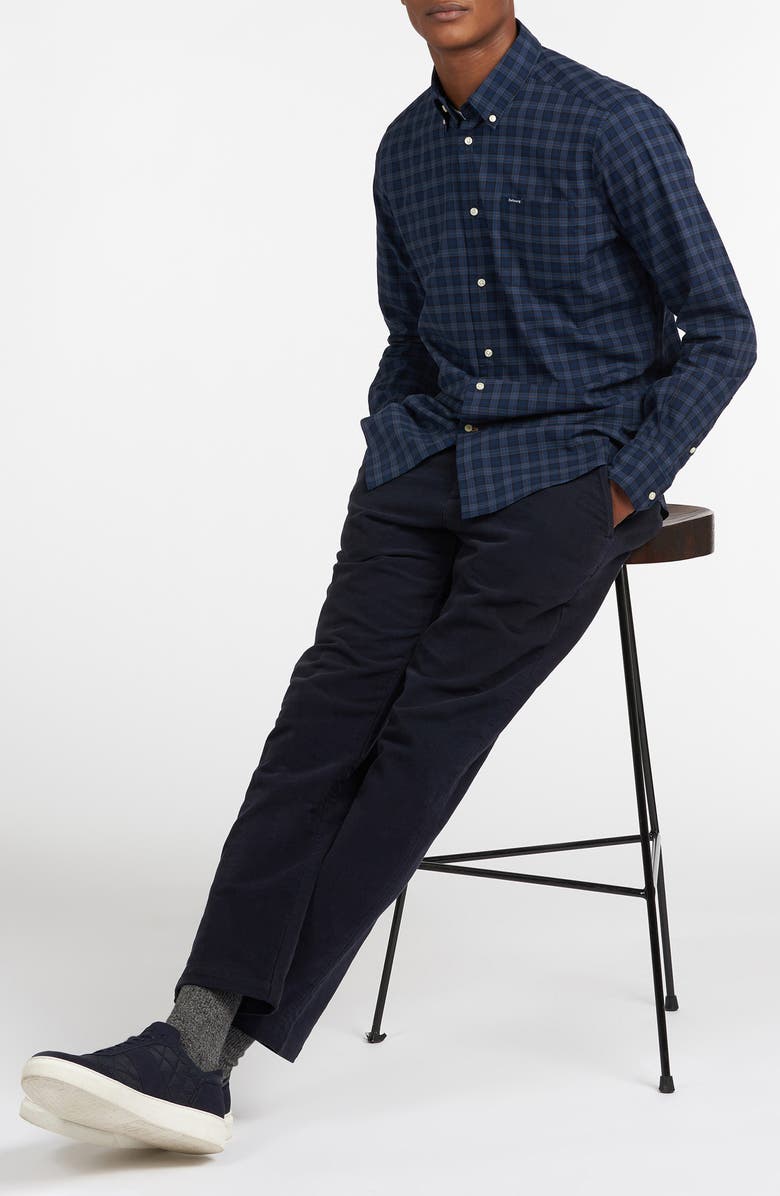 Barbour Lomond Tailored Fit Plaid Stretch Button-Down Shirt, Alternate, color,