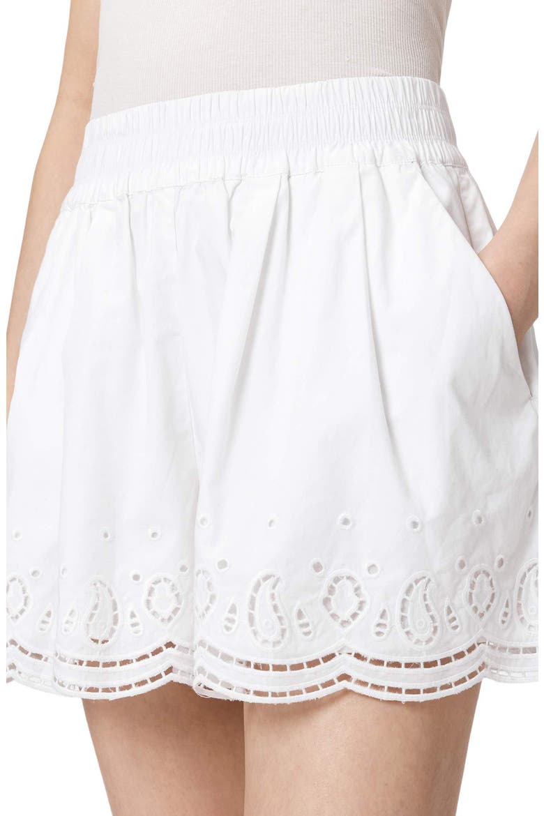 Marie Cotton Eyelet Shorts, Alternate, color, OPTIC WHITE