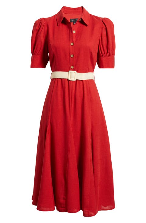 Fit & Flare Midi Shirtdress