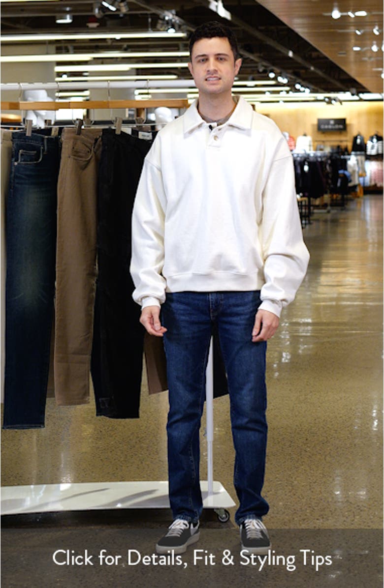 Heavyweight Fleece Polo Collar Sweatshirt, sales video thumbnail