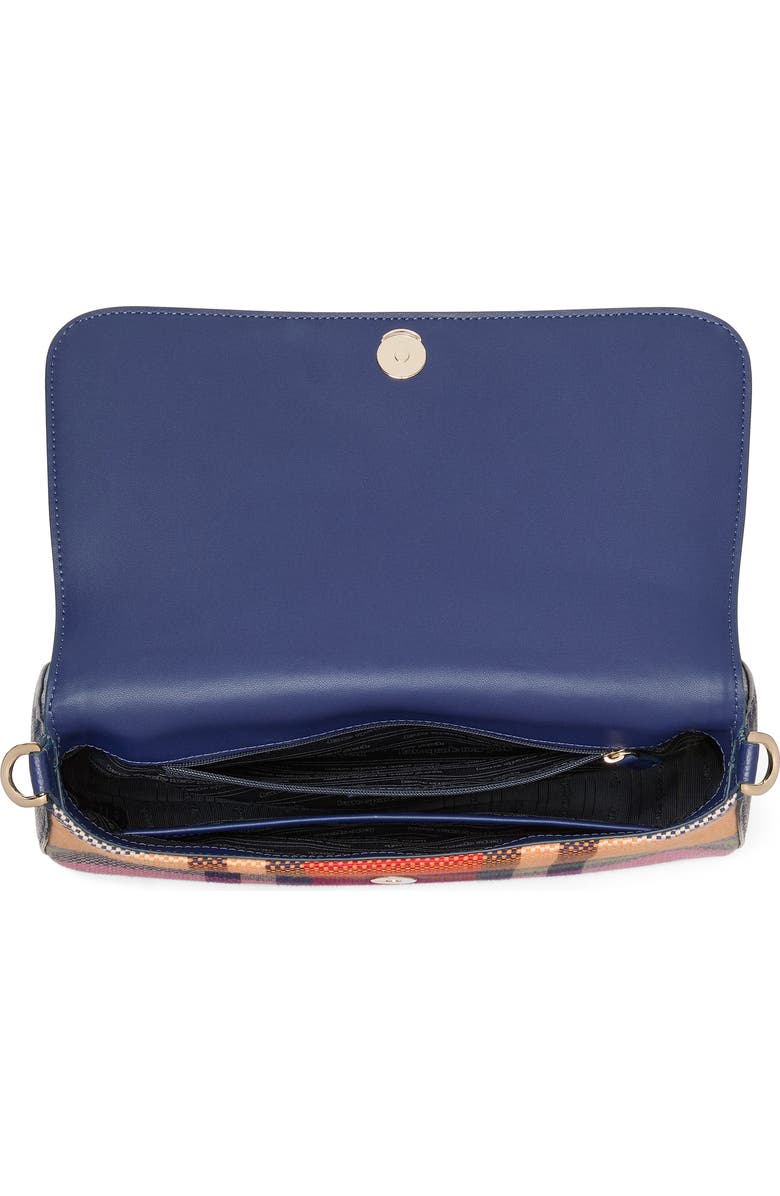 Kate Spade New York hudson grand plaid flap shoulder bag, Alternate, color,