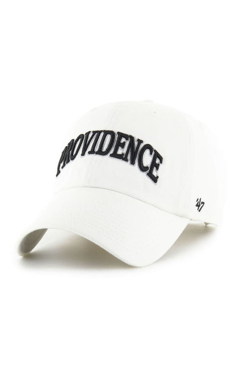 Men's '47 White Providence Friars Clean Up Adjustable Hat, Main, color, White