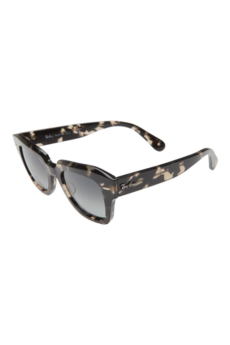 State Street 49mm Gradient Square Sunglasses, Alternate, color, GRAY HAVANA/ GREY GRADIENT