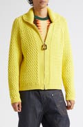 JW Anderson Cable Stitch Zip Cardigan