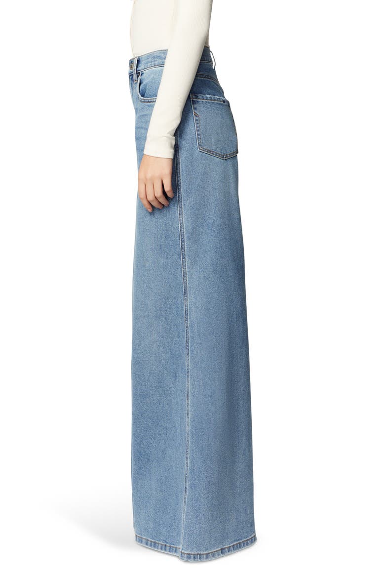 High Waist Wide Leg Jeans, Alternate, color, MED WASH