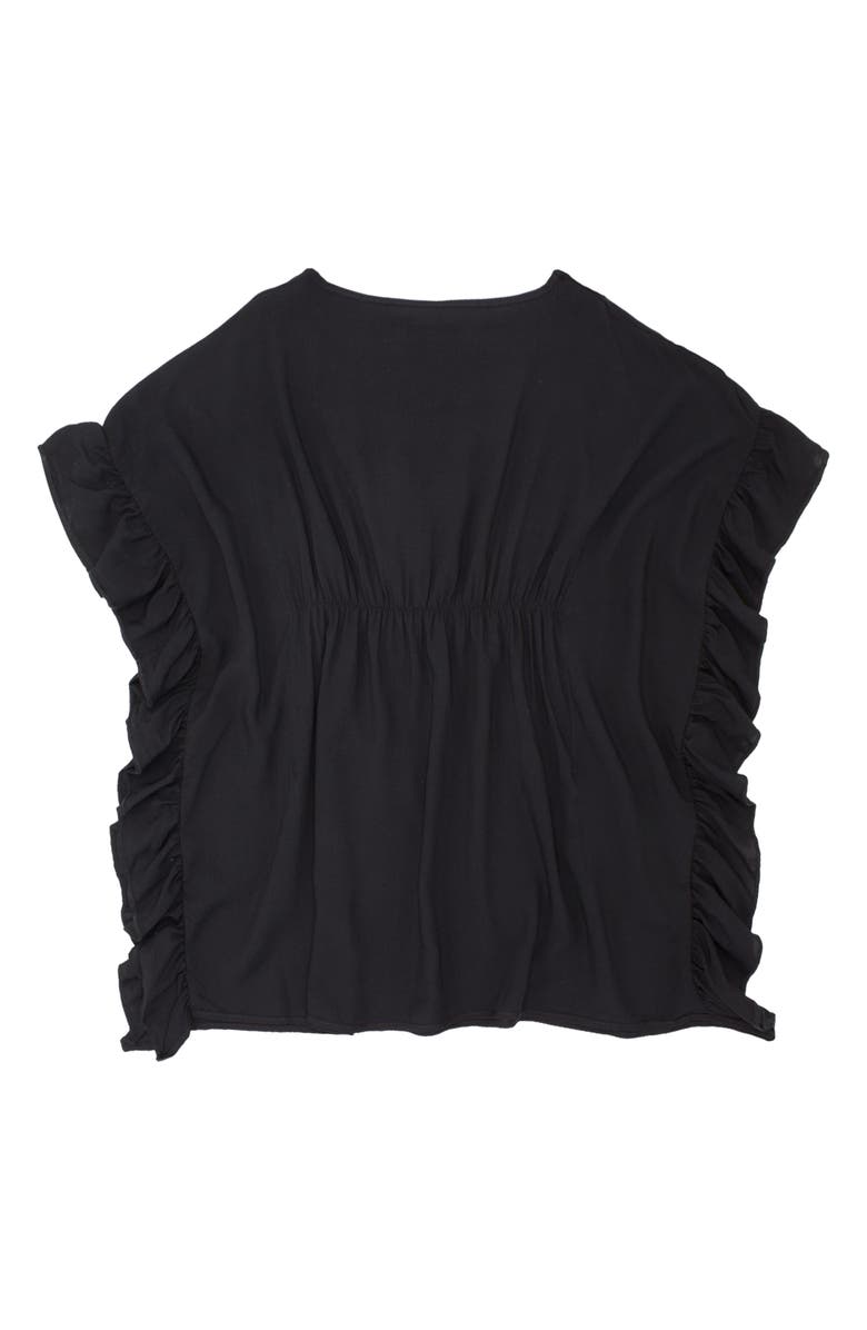 Feather 4 Arrow Kids' Sea Breeze Cotton Cover-Up Caftan, Alternate, color, Black