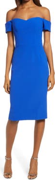 Dress the Population Bailey Off the Shoulder Body-Con Dress