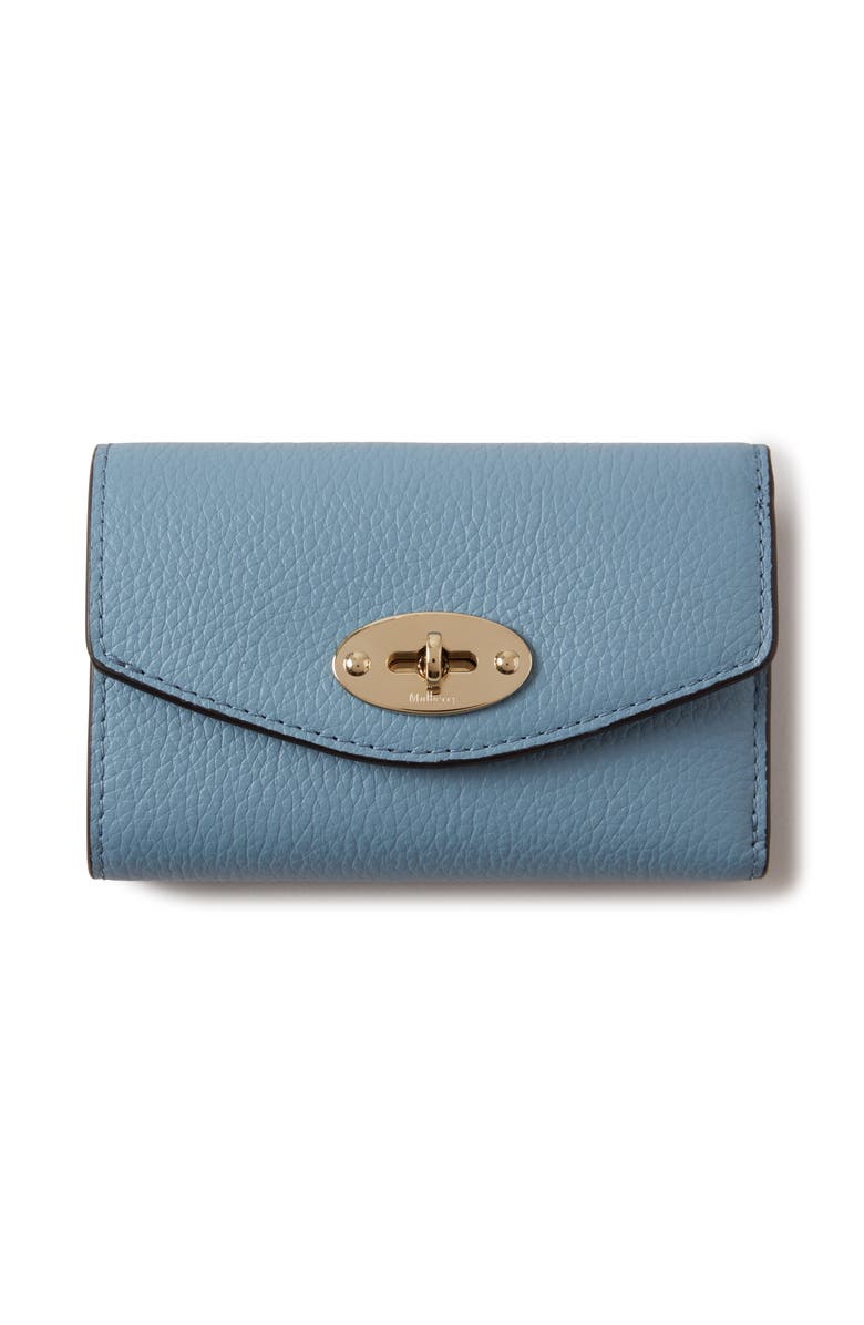 Mulberry Darley Folded Multi-Card Wallet, Main, color, Brighton Blue