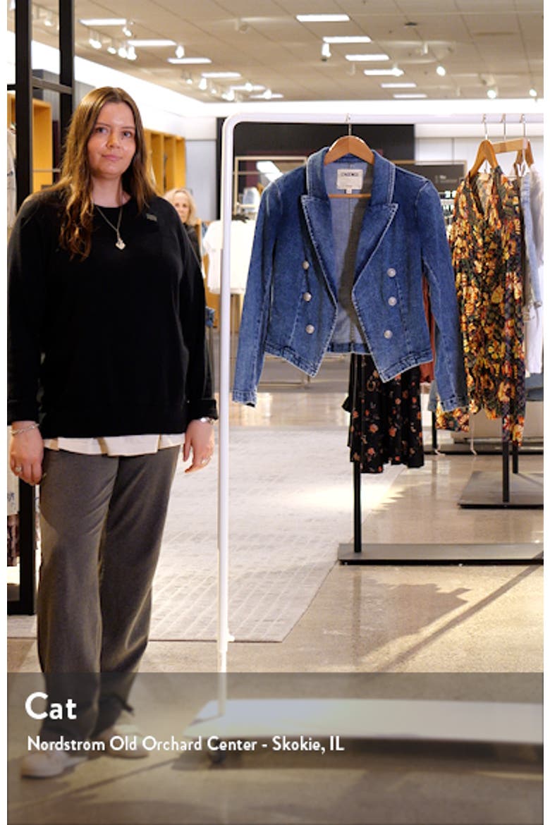 Wayne Crop Denim Double Breasted Jacket video