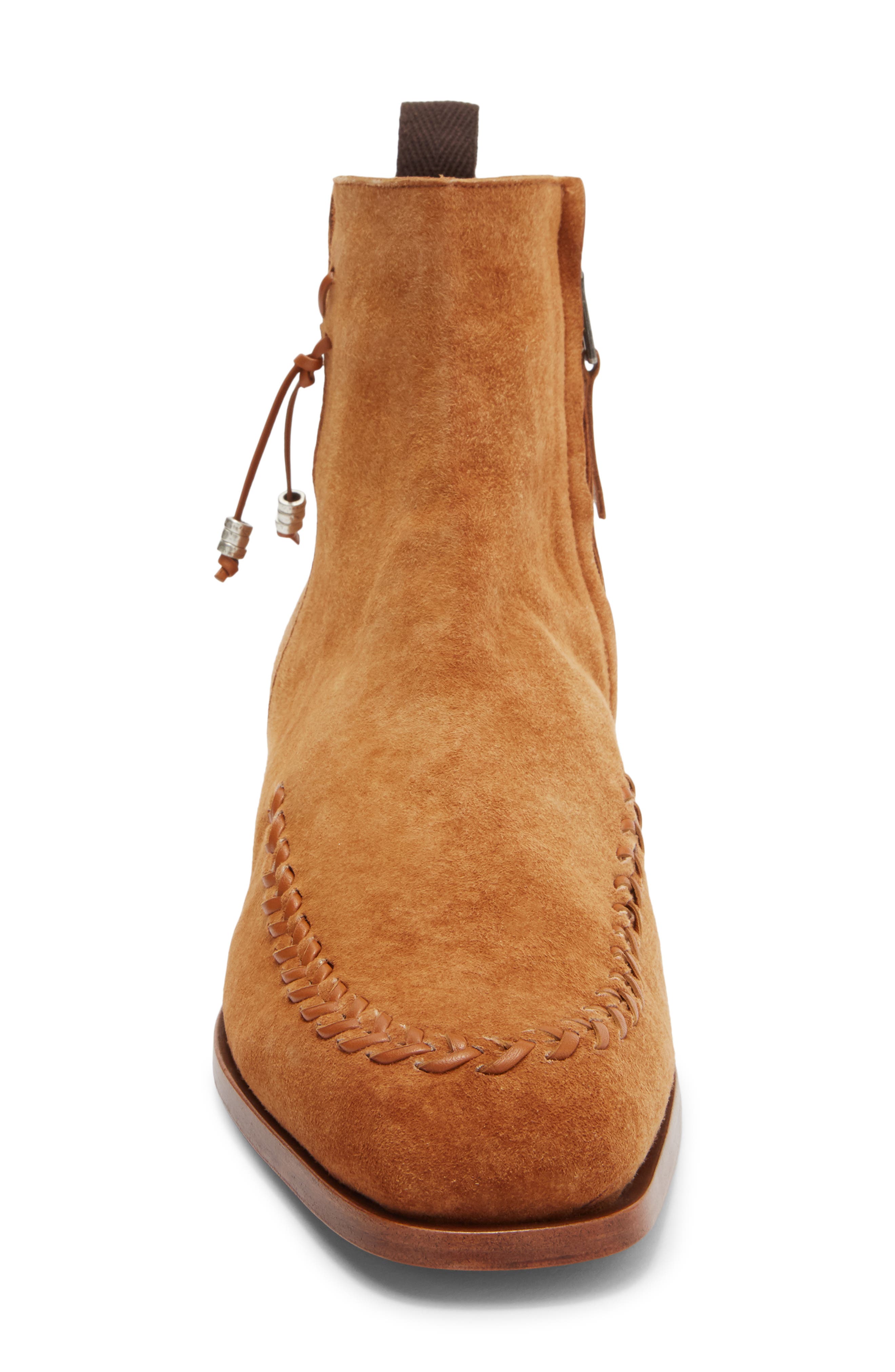 John Varvatos Tom Petty Ankle Boot, Alternate, color, Toffee