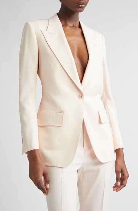 ジャケット TOM FORD BLAZERS LIGHT BLUSH Tom Ford Blush Single-Breasted Blazer in Neutrals | THE LIST