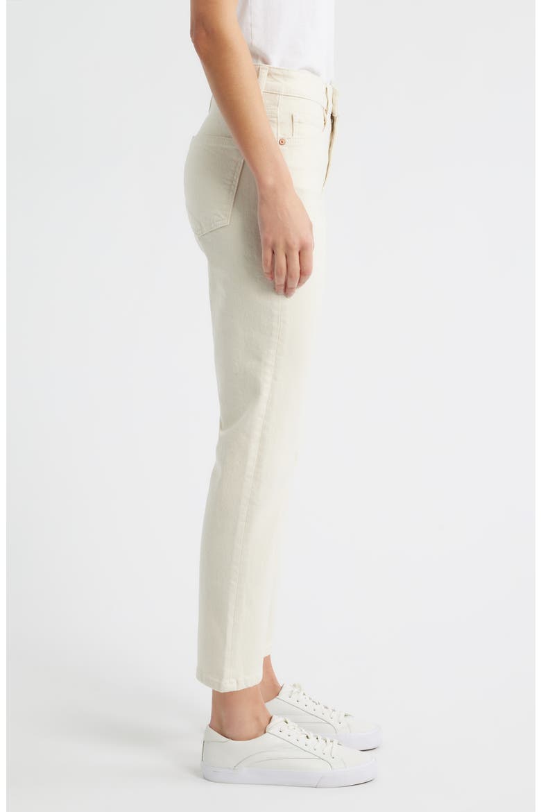 New York High Waist Straight Leg Crop Jeans, Alternate, color, BEIGE CLASSIC BLUE